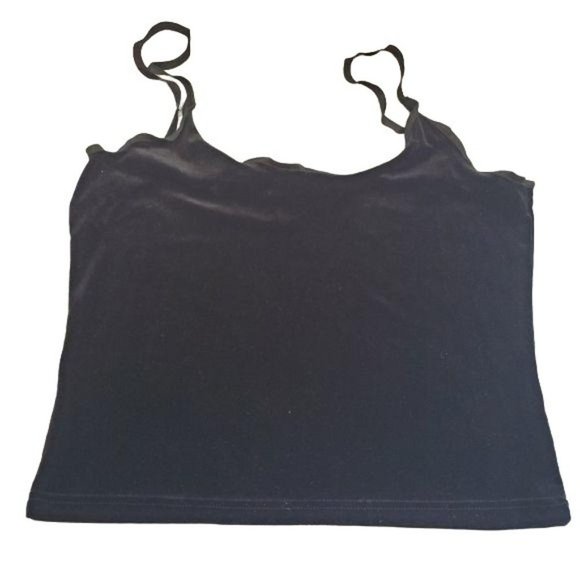 725 Originals | Classic Black  Velvet Tank Top - Picture 1 of 5